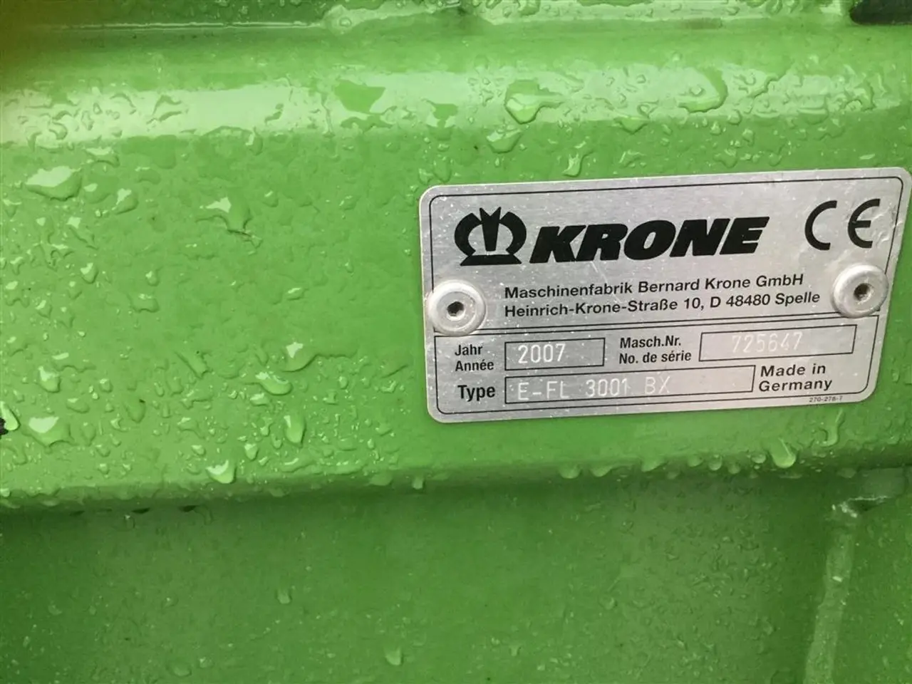 Billede 2 - KRONE 3m Easyflow 3001 pickup