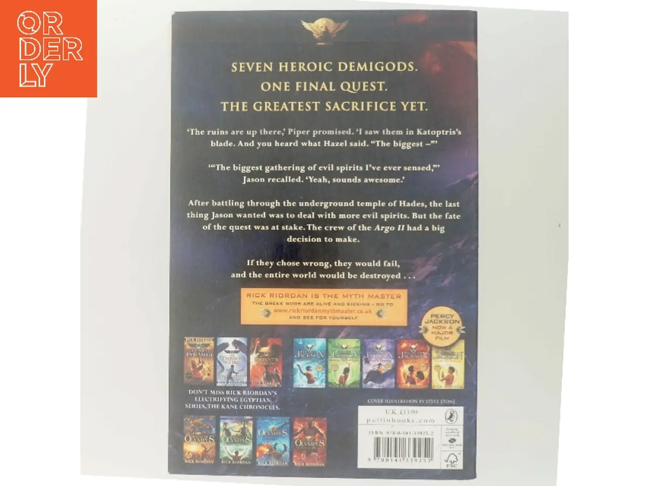 Billede 3 - The blood of Olympus af Rick Riordan (Bog)