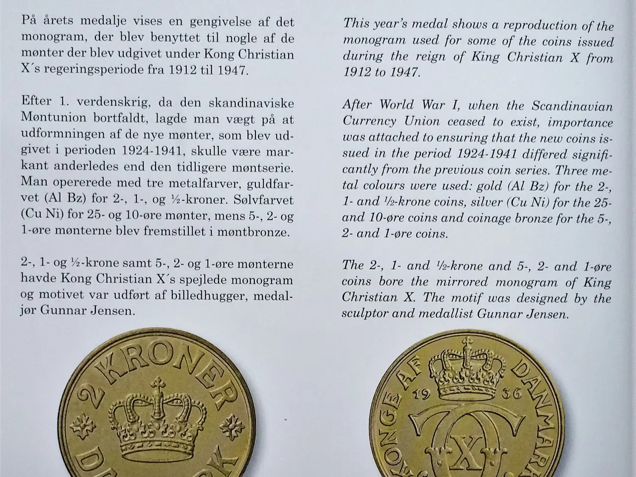 Billede 5 - DET KGL MØNTSÆT 2012 med CHRISTIAN X MONOGRAM