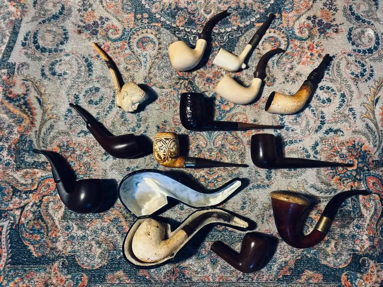 Billede 8 - Pibestativ til 45 stk. +tobak og pibelot !