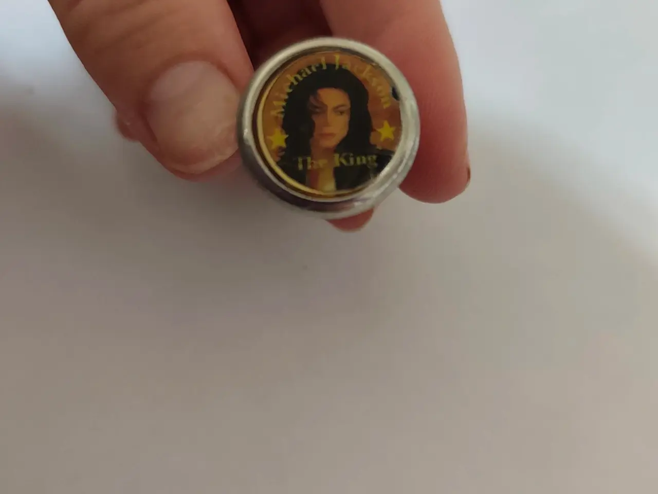 Billede 1 - Rund Michael Jackson fingerring 