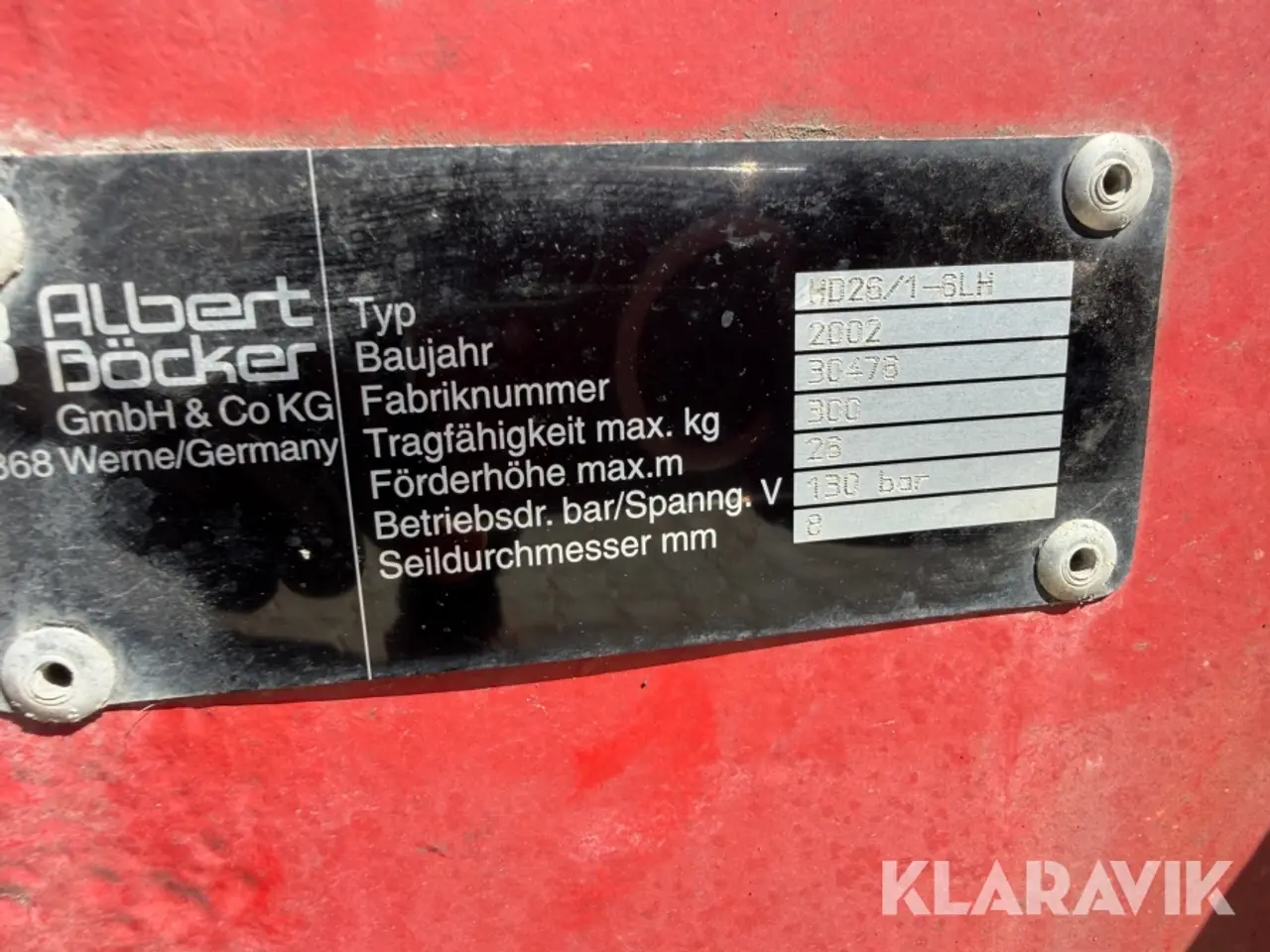 Billede 5 - Møbellift / materialehejs Böcker HD 26/1-6LH - 26m