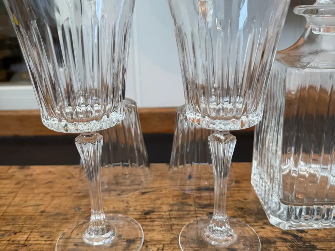 Billede 3 - Lyngby Glas karaffelsæt med vinglas, klar krystal