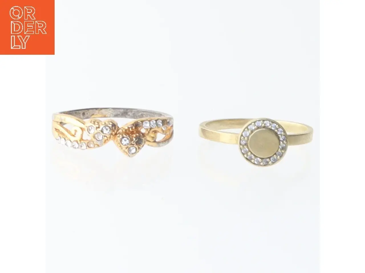 Billede 1 - Ringe med smykkesten (str. 56 mm)