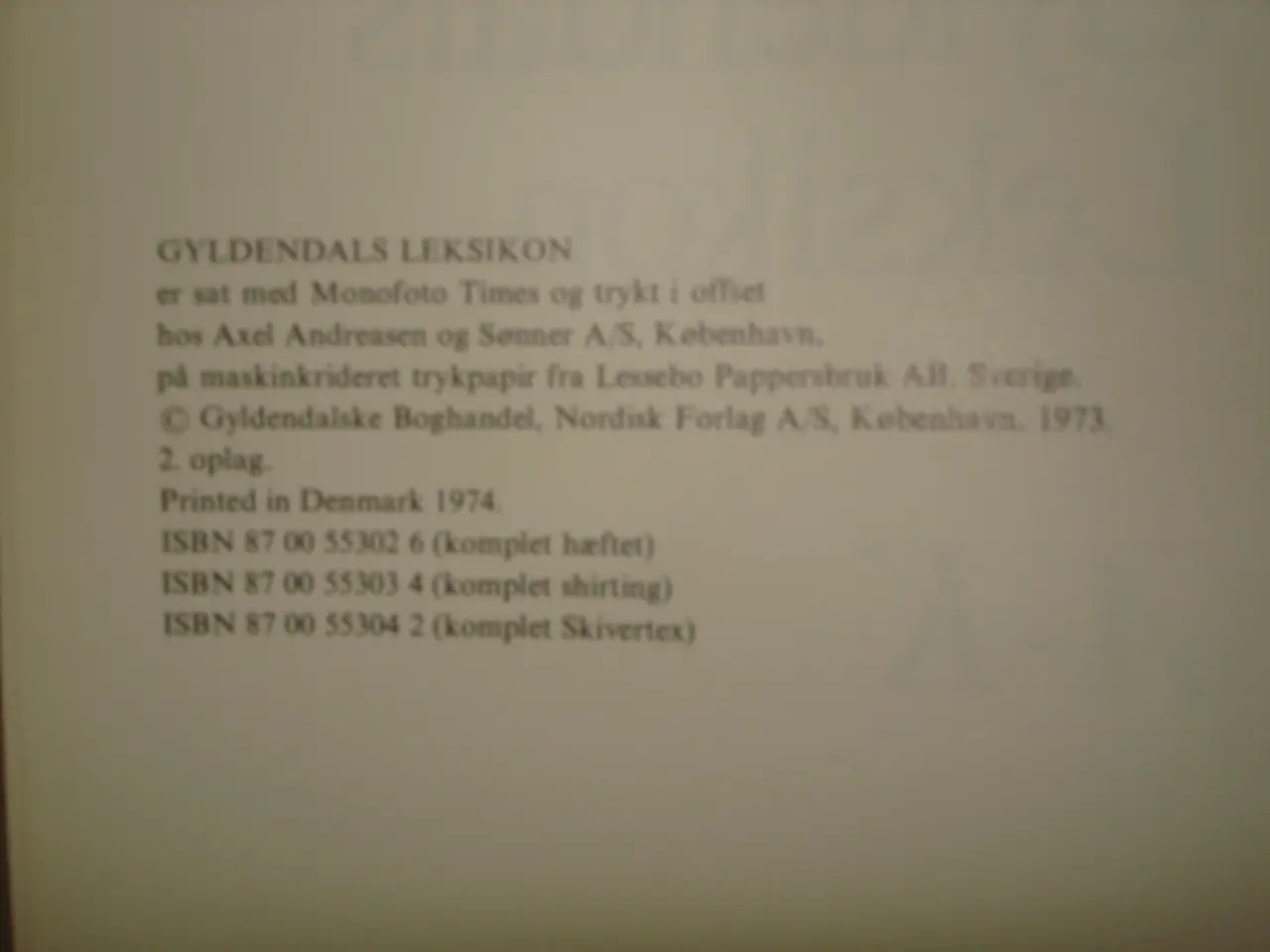 Billede 2 - Gyldendals Leksikon A-K og L-Å