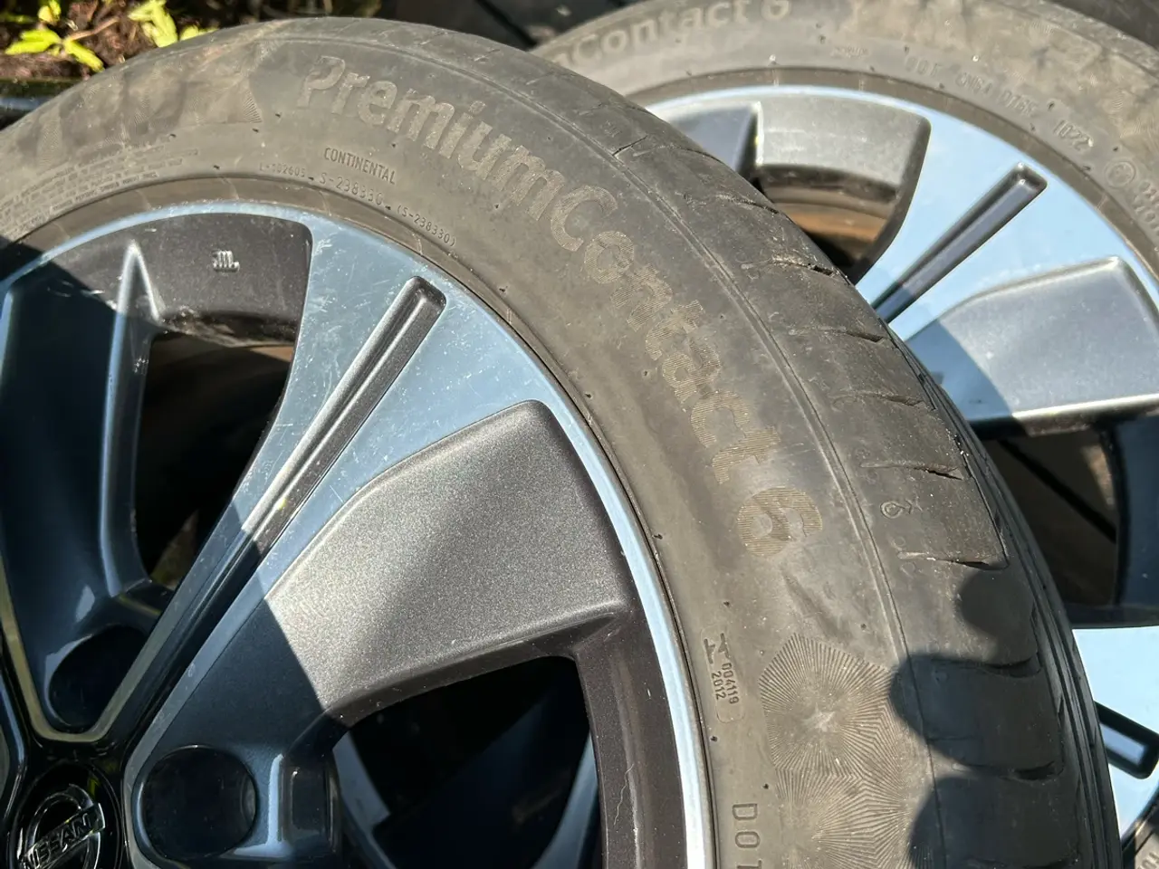 Billede 5 - 4 originale alufælge til Nissan Leaf Tekna