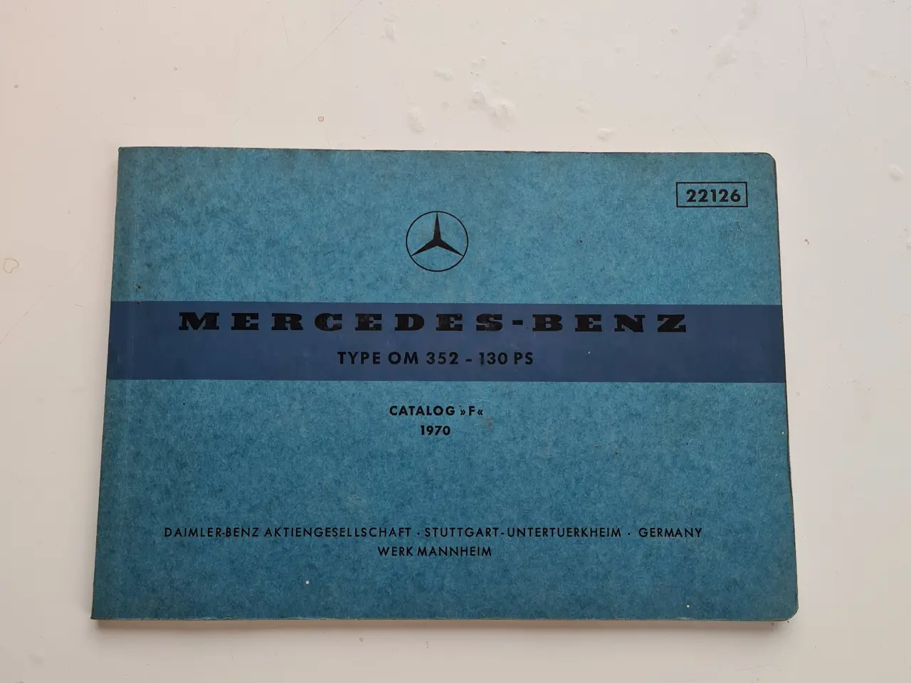 Billede 1 - Mercedes Katalog OM 352motor
