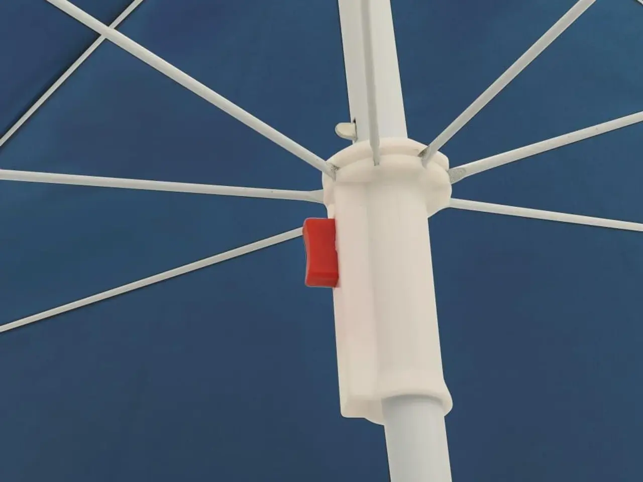 Billede 2 - Parasol 180 cm med stålstang - blå