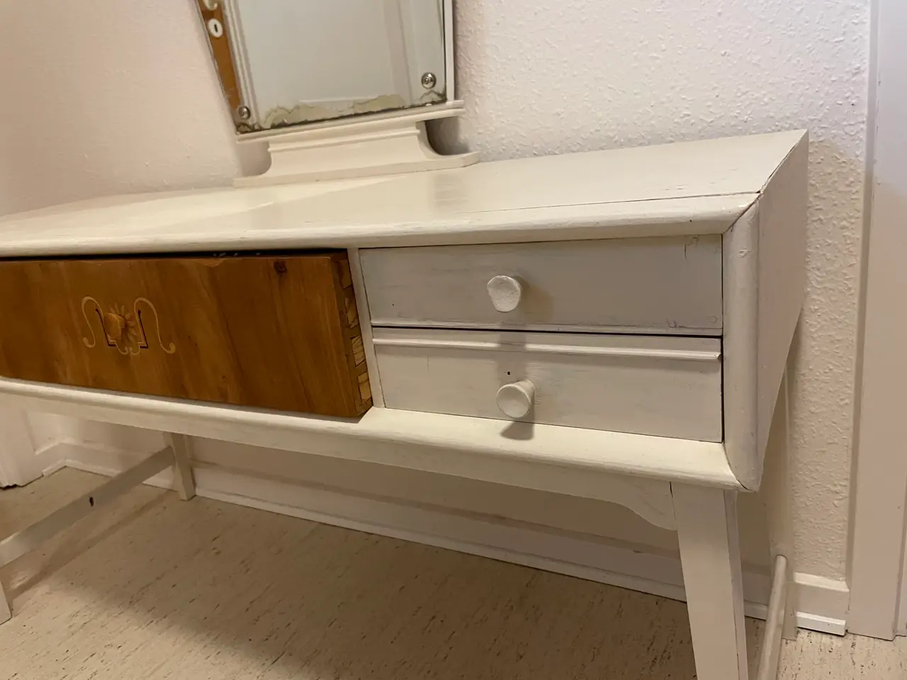 Billede 2 - Flot retro sminkebord / toiletmøbel med spejl