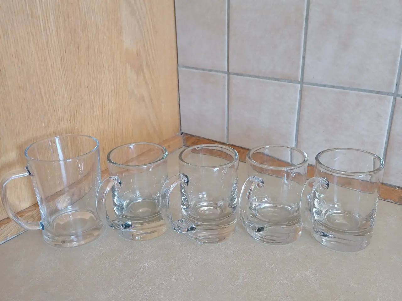 Billede 2 - Ølkrus store i klart glas