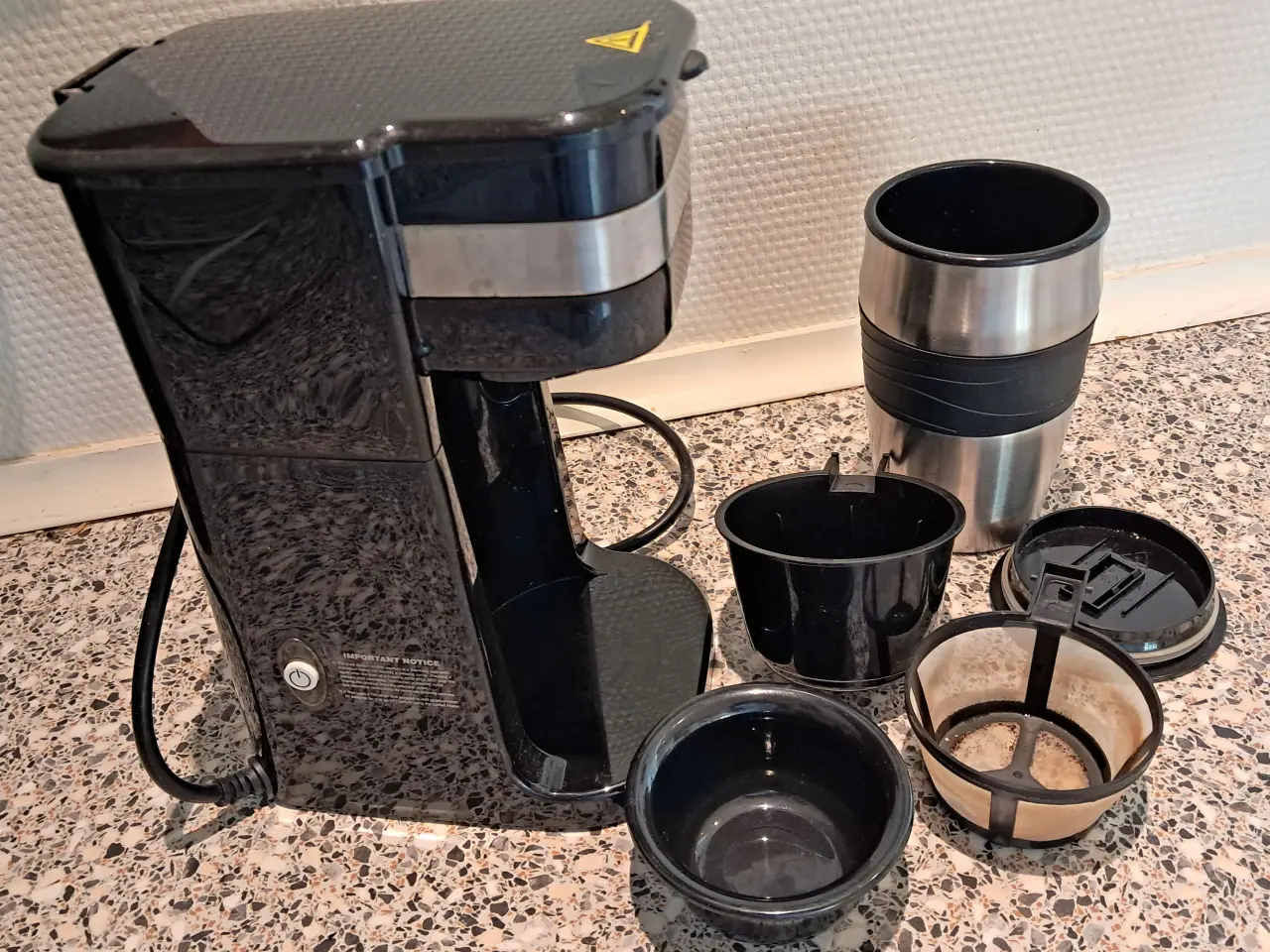 Billede 1 - Lille Kaffemaskine med termokrus