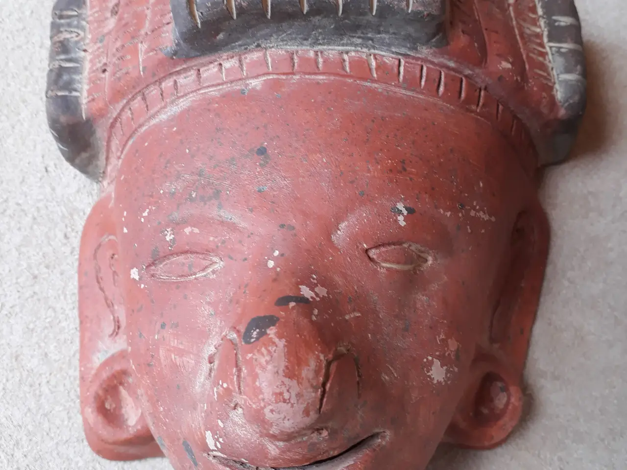 Billede 4 - 4 Mexicanske Terracotta Masker