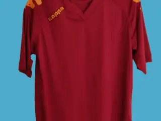 Retro Kappa Sport T-shirt i bordeauxrød med orange