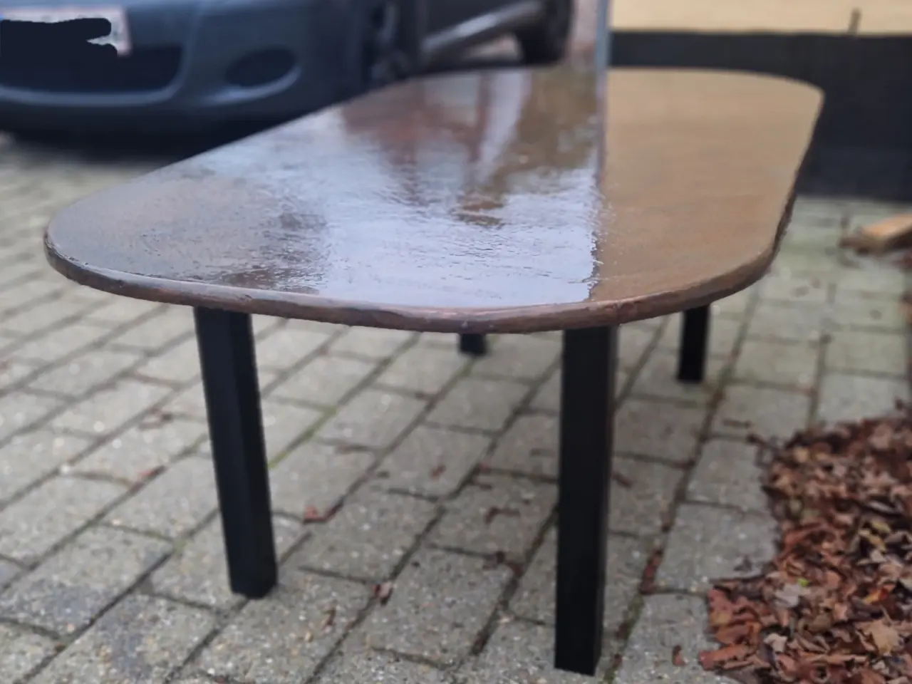 Billede 1 - Sofabord sort/kobber