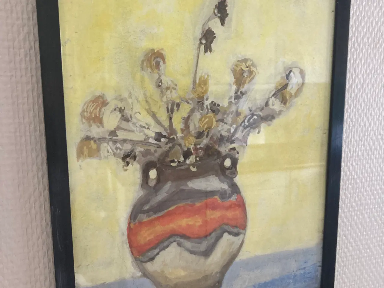 Billede 4 - Holger Lund Kofod,født 1933, akvarel med blomsterb