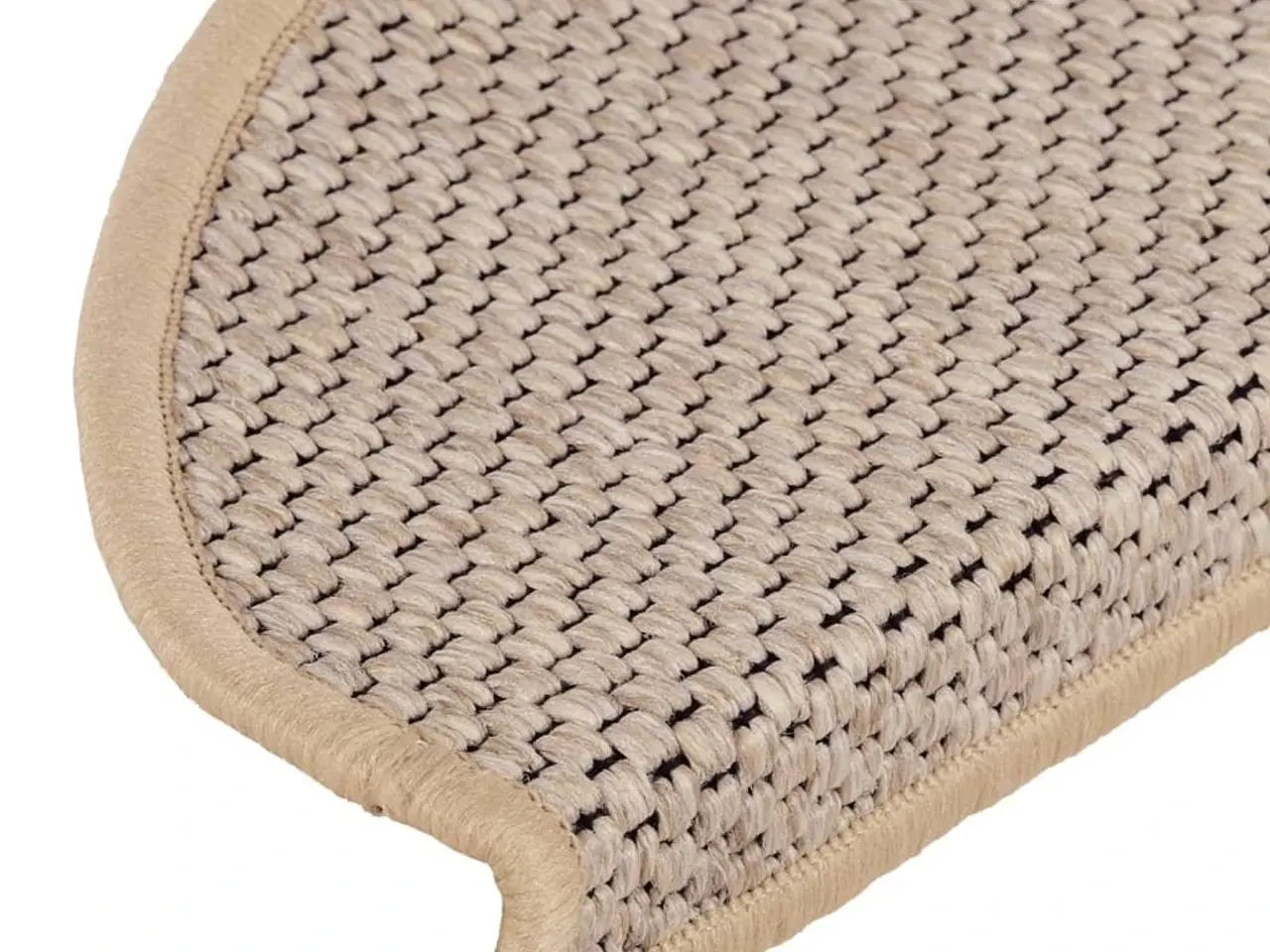 Billede 7 - Selvklæbende trappemåtter i sisal-look - 15 stk., lys beige, 65×21×4 cm