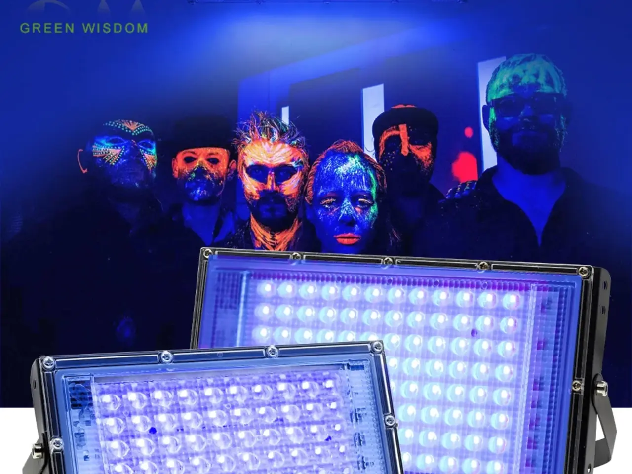 Billede 6 - Udlejes - 4 stk. BLACKLIGHT / UV FLADPANEL 150W.