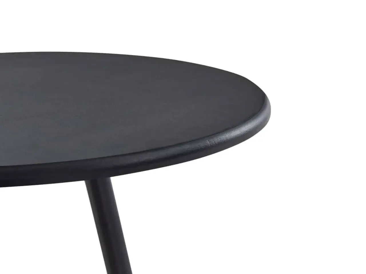 Billede 3 - Barbord Ø60 x 107,5 cm - MDF og metal, sort