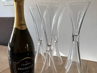 Champagneglas, Menu millennium, 5 stk.
