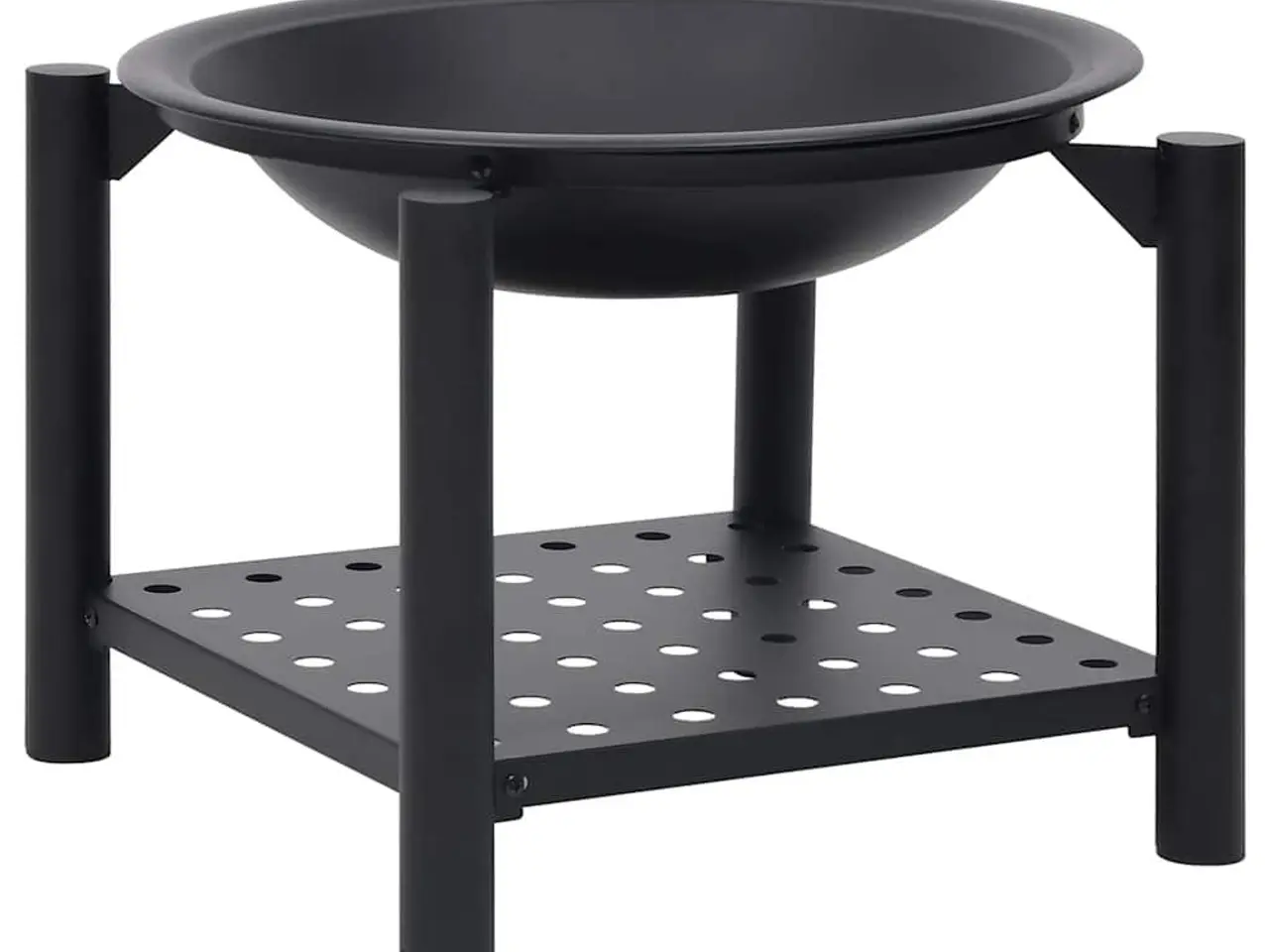 Billede 5 - Bålfad med ildrager 54 × 54 × 55 cm - stål, sort