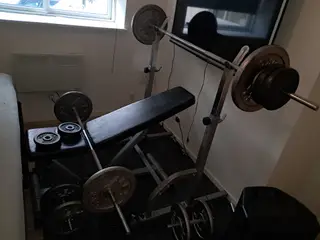 Træningsbænk med 160/170 Kg