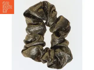 Guld scrunchie til håret (str. Ø 9 cm)