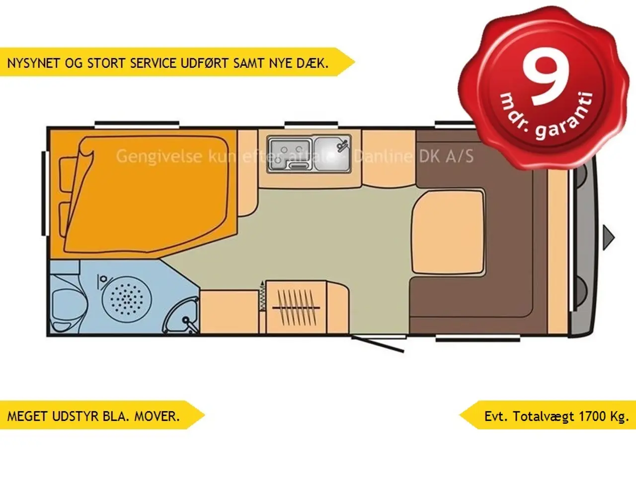 Billede 1 - 2015 - Bürstner Averso Fifty 465 TS   Velholdt vogn kun 1 ejer.  Med meget udstyr.