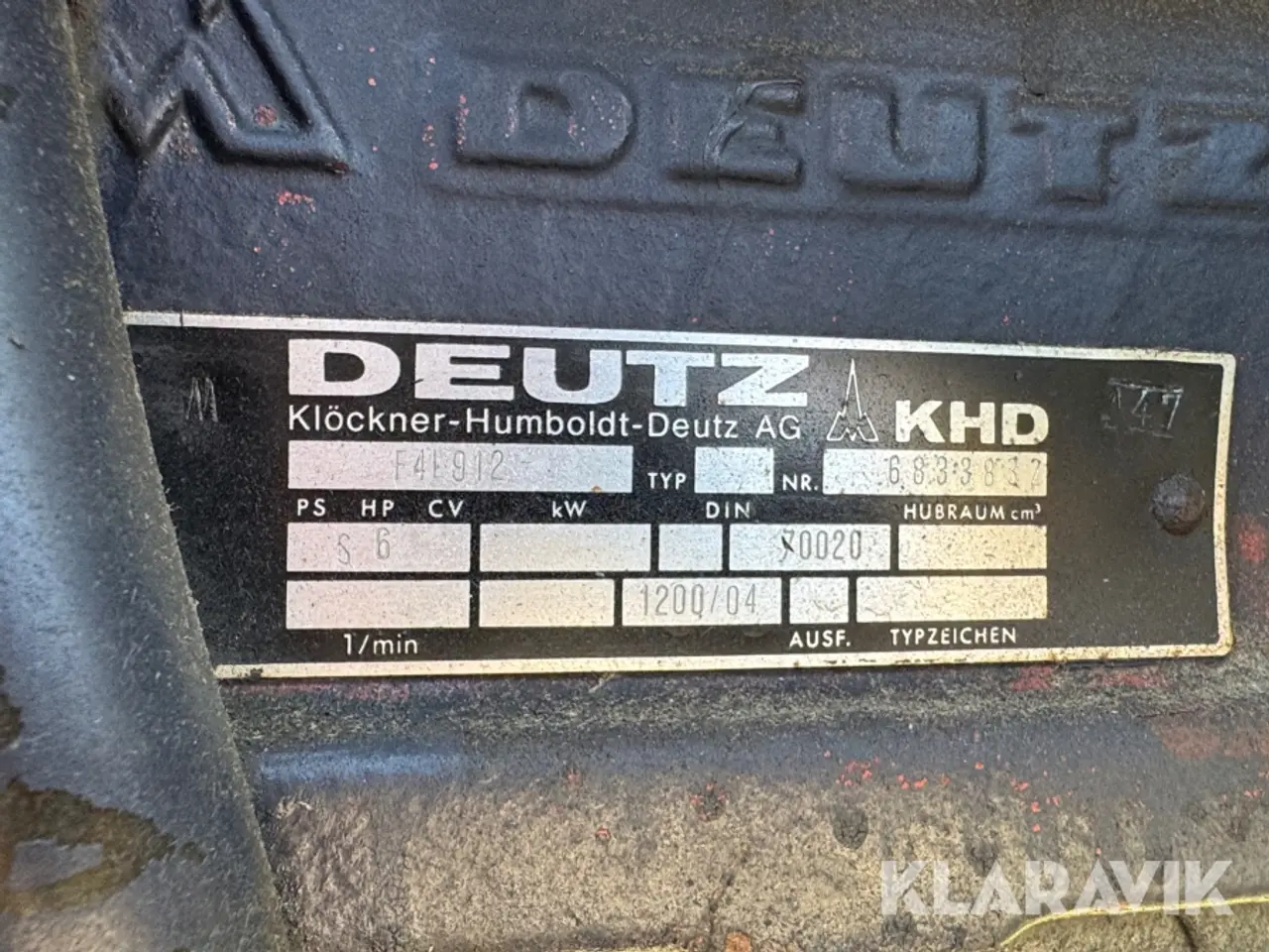 Billede 6 - Traktor Deutz-Fahr D 72 06-S 1 styk