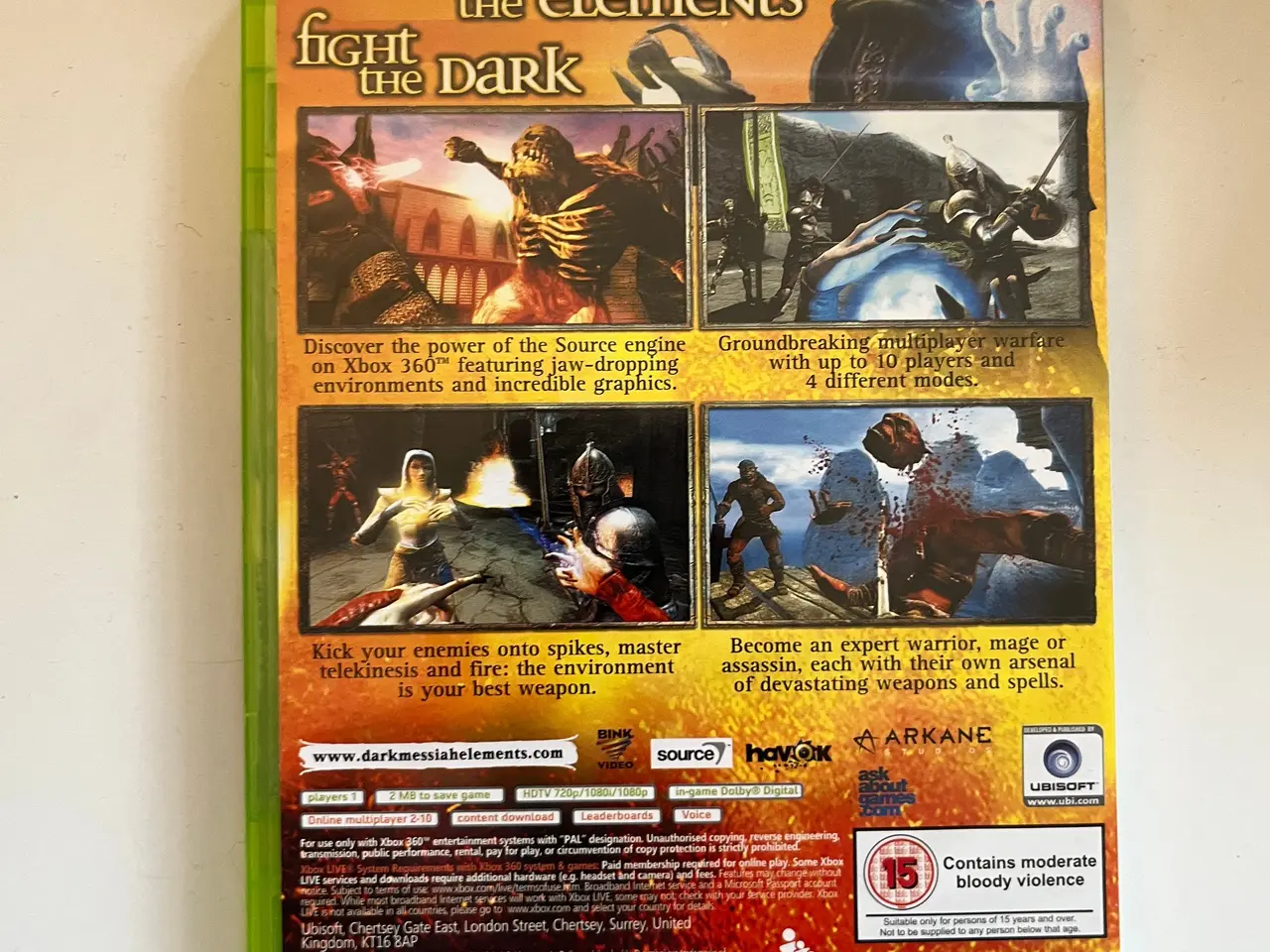 Billede 3 - Dark Messiah Might and Magic Elements Xbox 360 spi