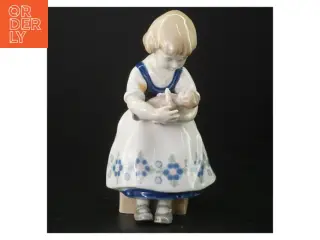 Porcelænsfigur af pige (str. 21 cm)