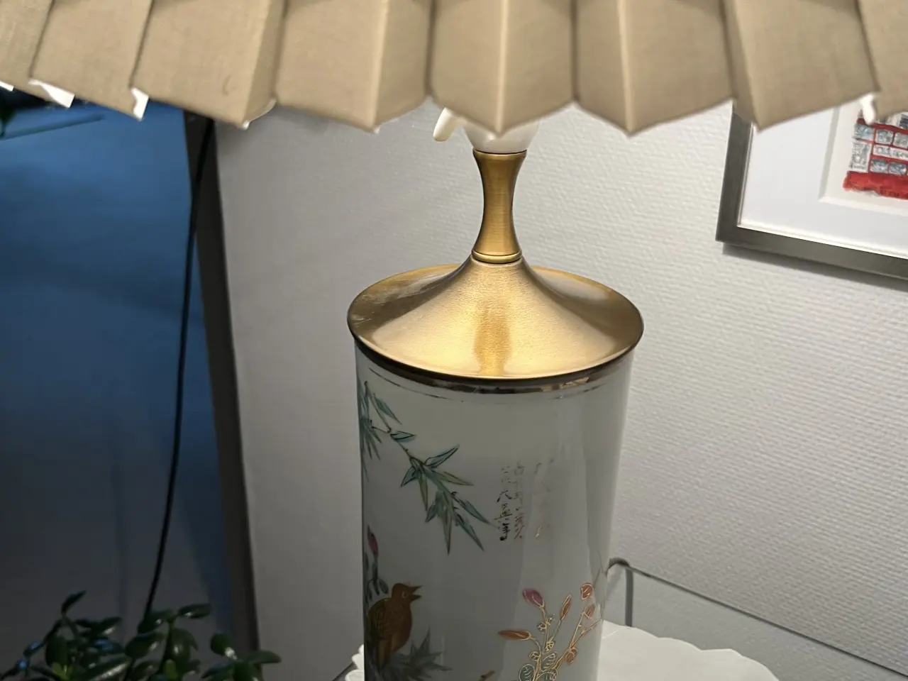 Billede 3 - Flot lampe med skærm