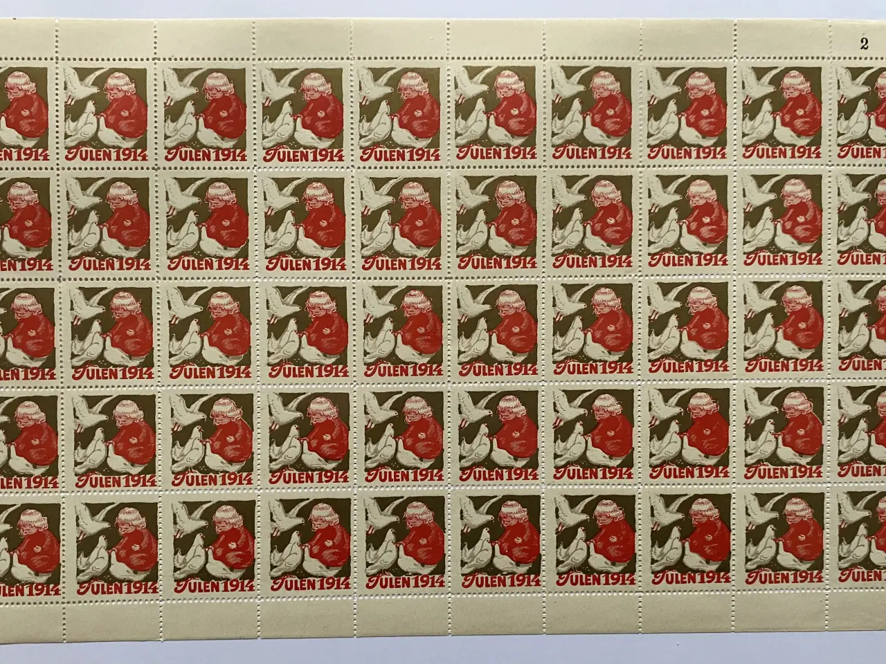 Billede 1 - Julemærker Danmark helark 1914