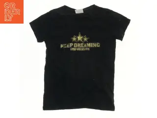 Sort T-shirt med tryk fra Sofie Schnoor (str. 140)