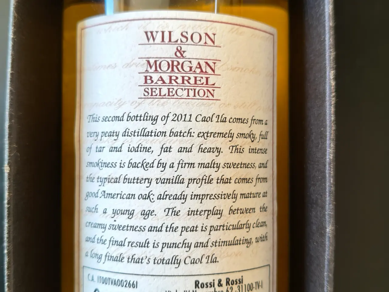 Billede 4 - Whisky Wilson & Morgan Caol Ila 2011/2017 46 % 6 å