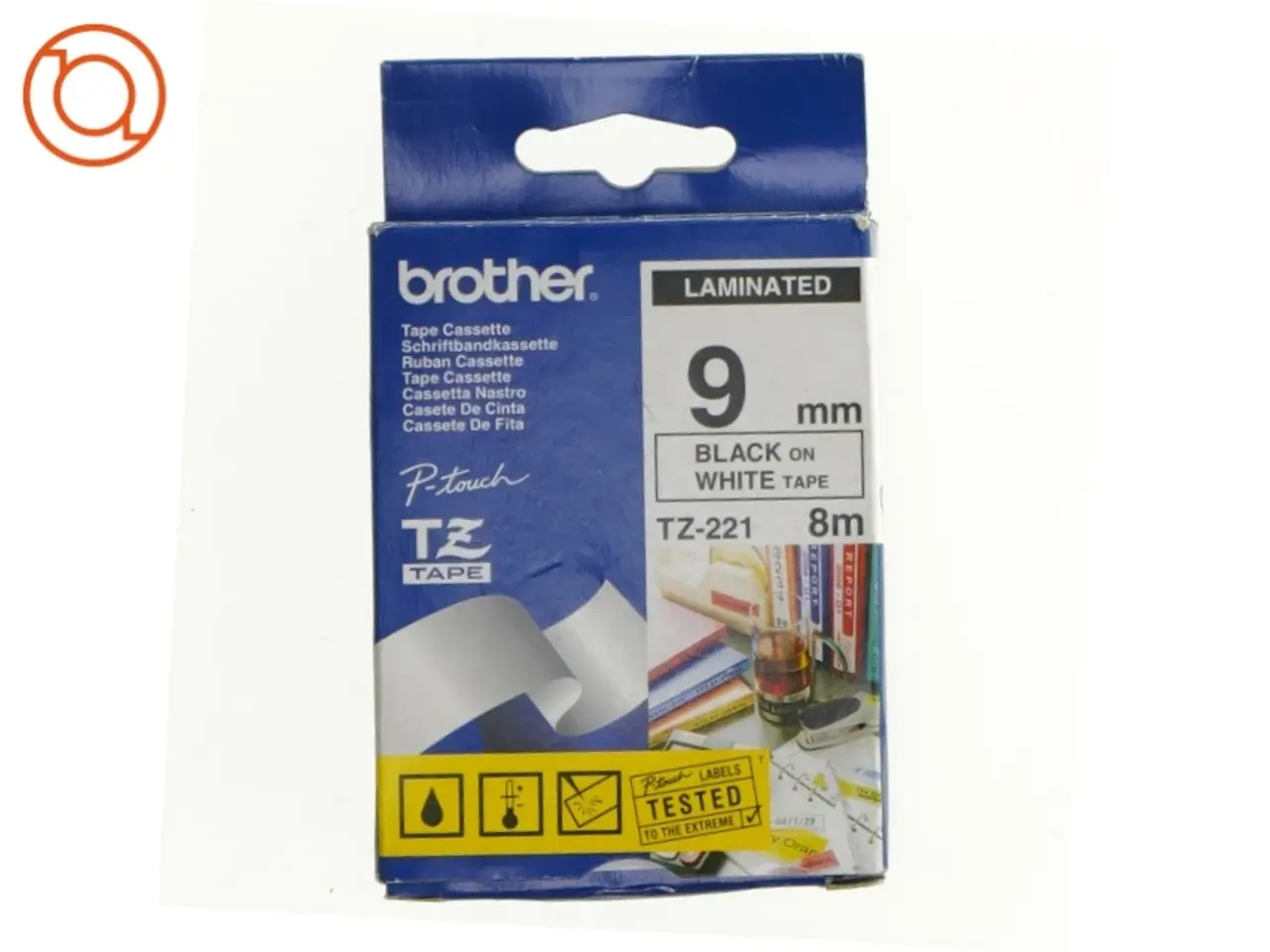 Billede 1 - Dymo label Laminated fra Brother (str. 12 x 7 cm)