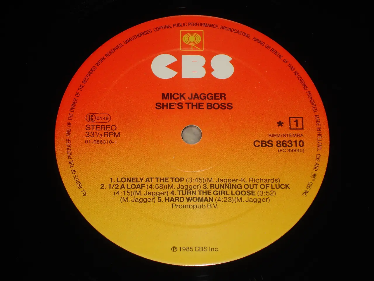 Billede 5 - (Sender gerne) Mick Jagger – She's The Boss