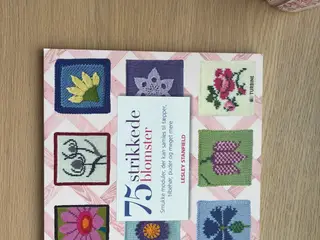 75 strikkede blomster - Af Lesley Stanfield