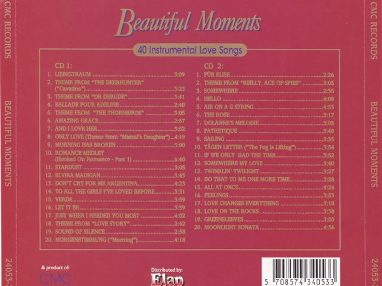 Billede 2 - Diverse kunstnere – Beautiful Moments – 2CD