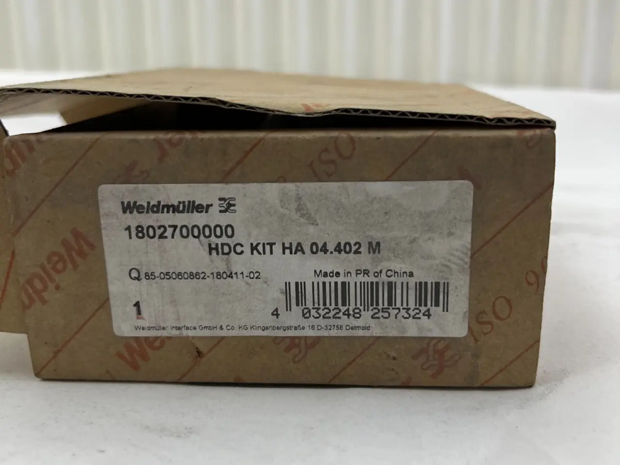 Billede 3 - Weidmüller HDC KIT HA 04.402 M Heavy Duty stik Set