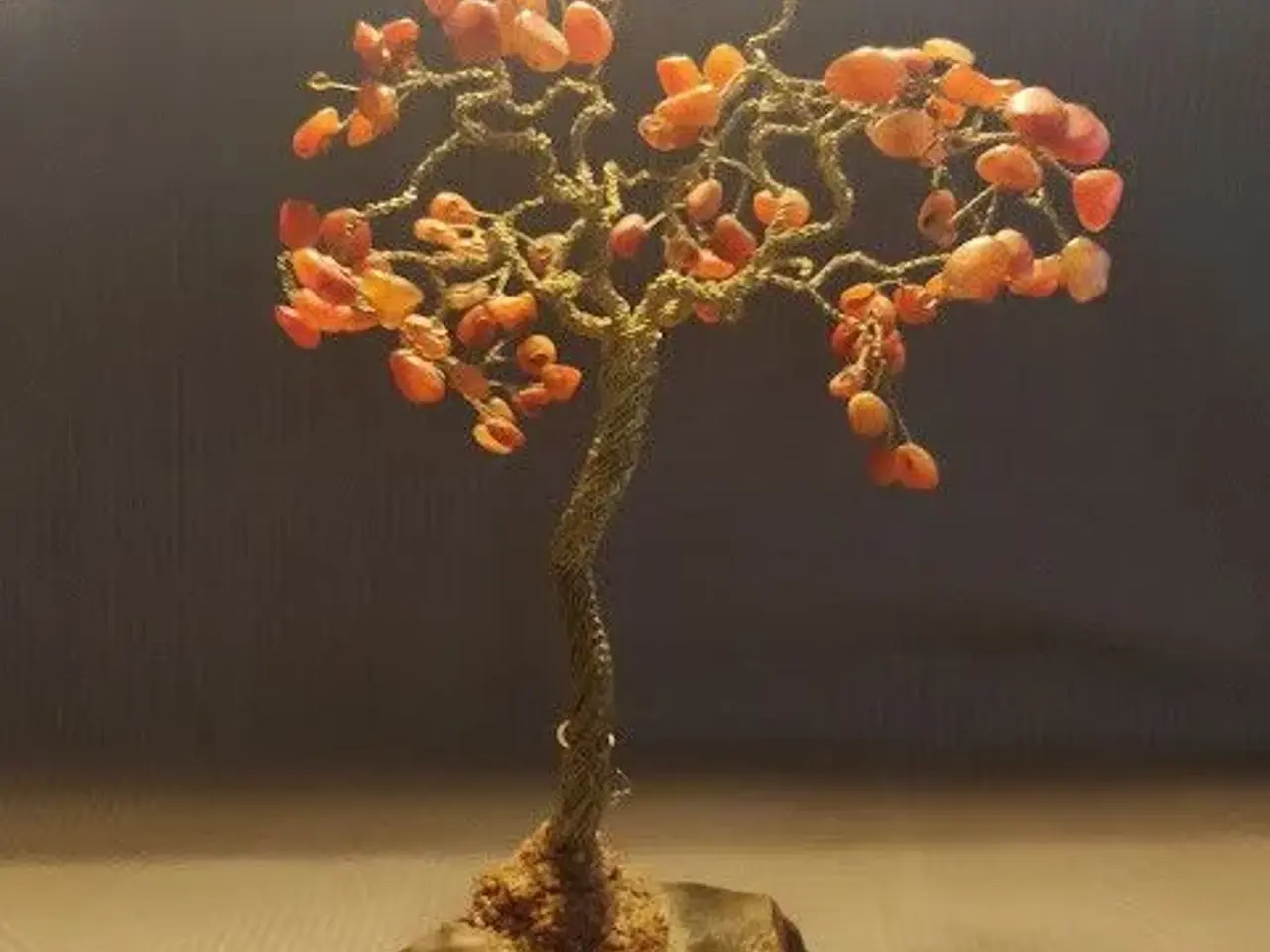 Billede 1 - Smukt Gemstone Bonsai Træ
