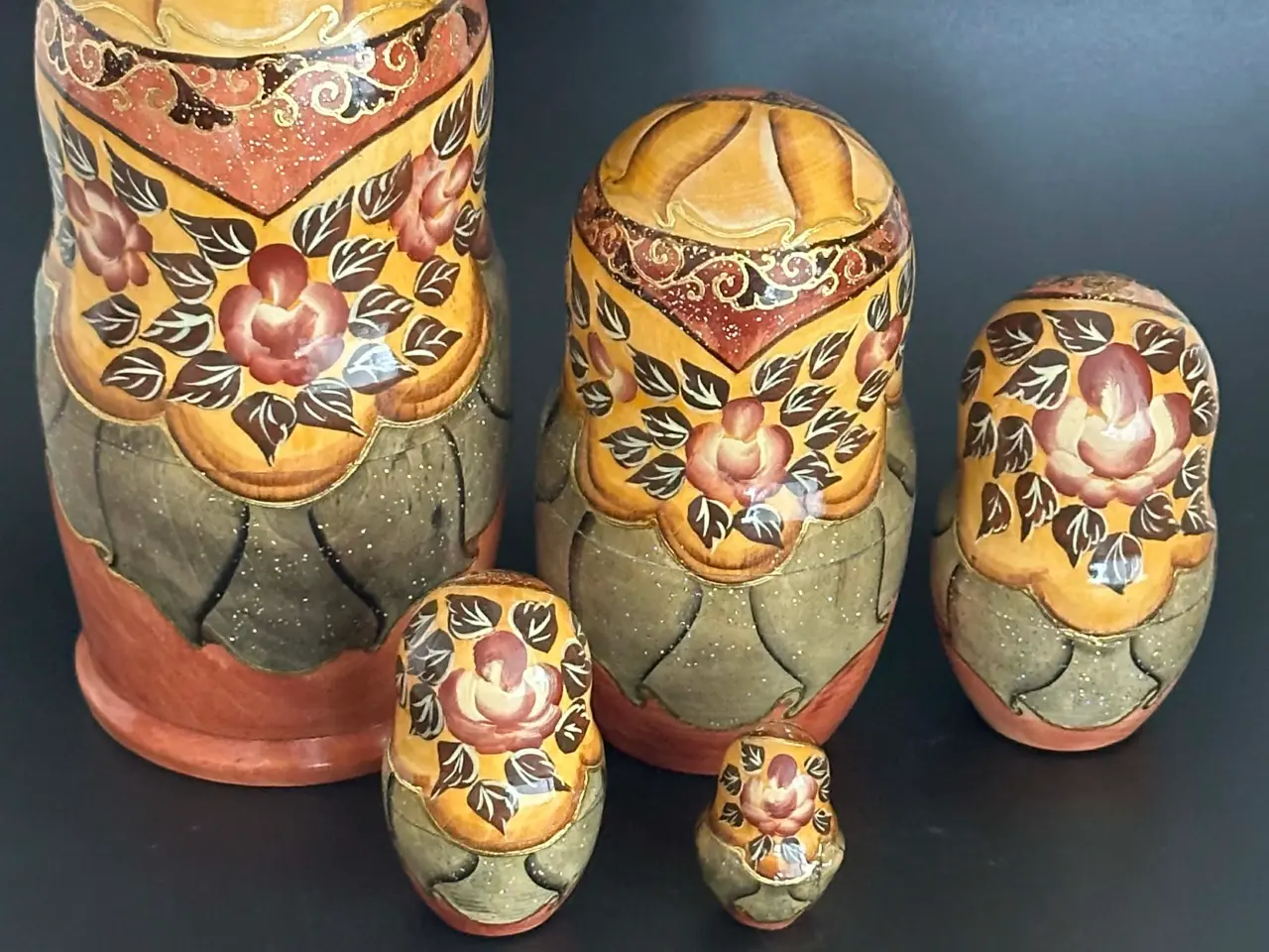 Billede 2 - Retro sæt af 6 ægte traditionelle russiske babushk