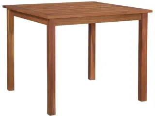Havebord massivt akacietræ 85x85x74 cm