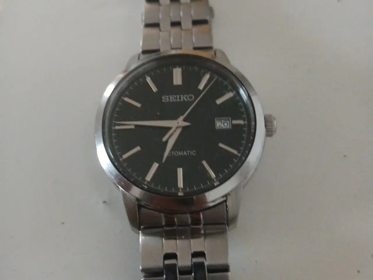 Billede 5 - Seiko herreur automatisk stål sort skive