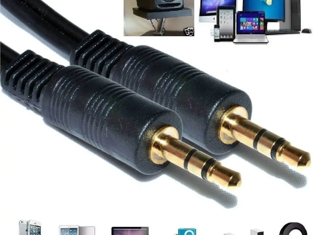 Billede 2 - High Quality MicroJack stereo lydkabel 2,5 til 2,5