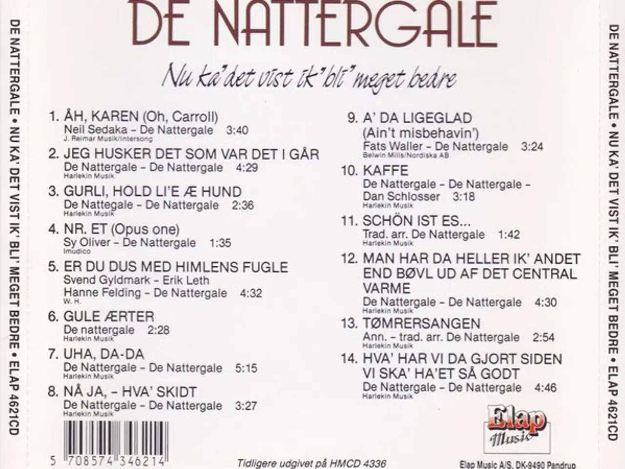 Billede 2 - De Nattergale – Nu Ka' Det Vist Ik' Bli'… – CD