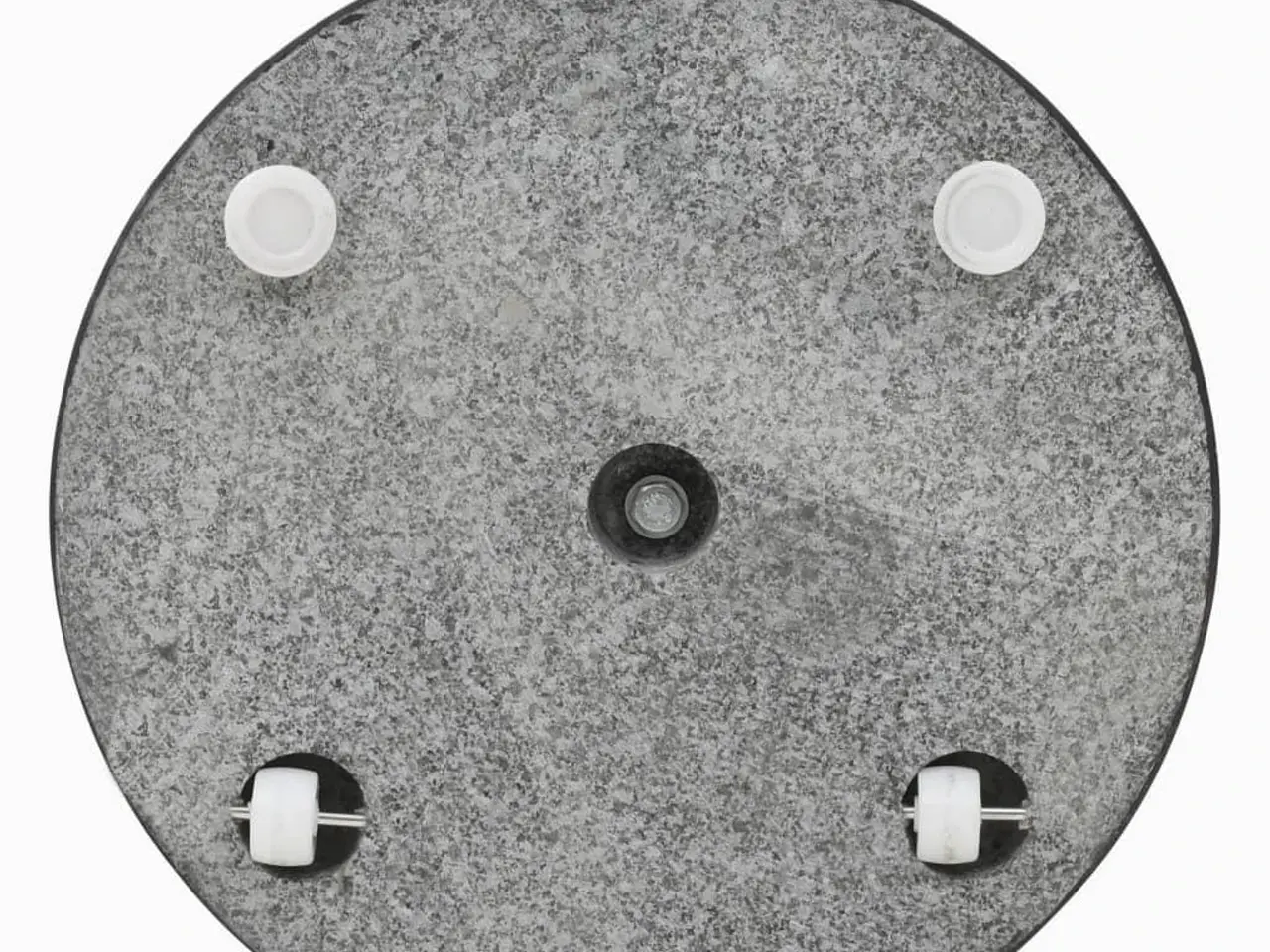 Billede 3 - Parasolfod i granit 30 kg - rund, sort