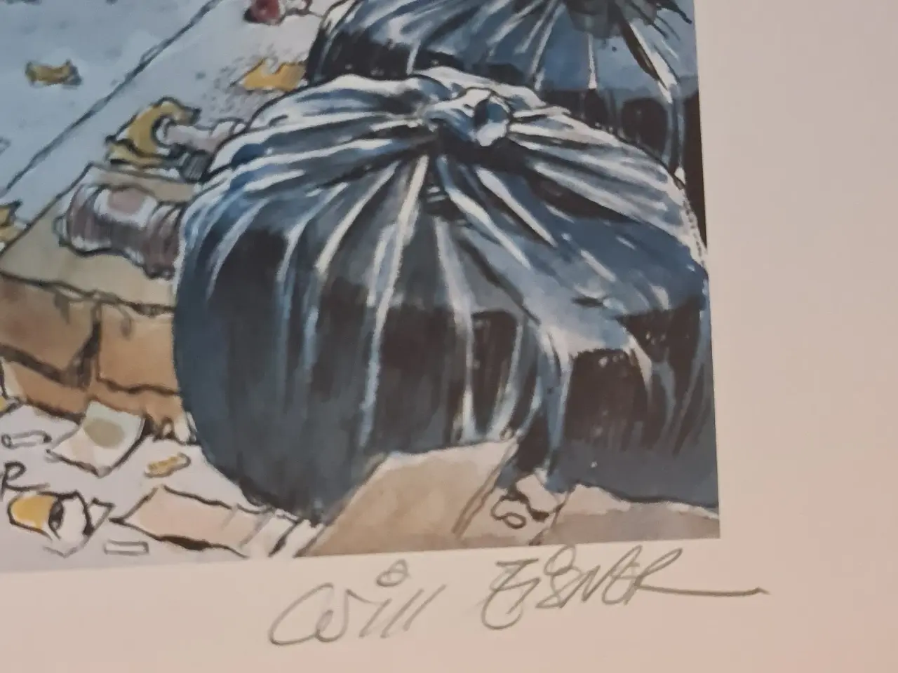 Billede 7 - 2 signerede Will Eisner-litografier fra 1988