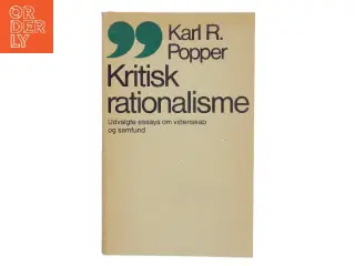Kritisk rationalisme af Karl R. Popper (Bog)