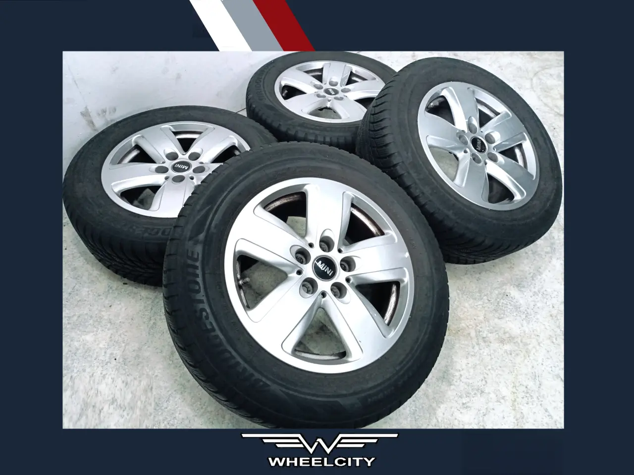 Billede 1 - 5x112 16" ET41 nav 66,6ø MINI vintersæt inkl. TPMS