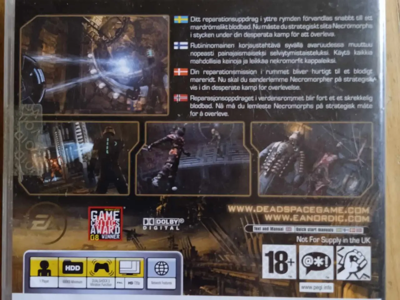 Billede 3 - Dead space trilogi PS3 - Dead space 1,2 og 3